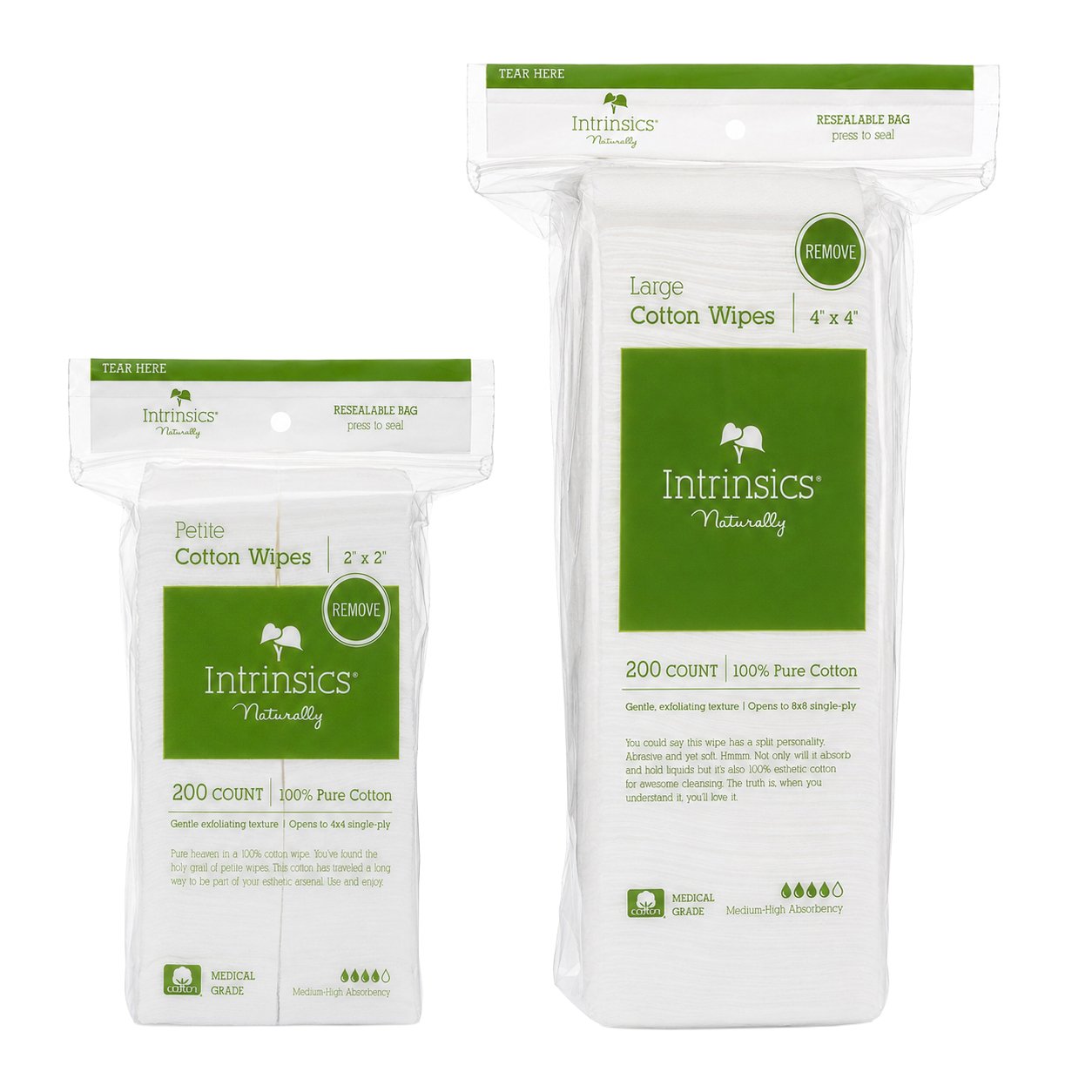 Cotton Wipes I Skin Care Supplies I Intrinsics