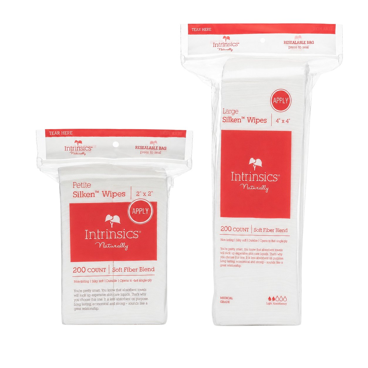 Silken Wipes I Soft Fiber Blend I Skin Care Supplies I Intrinsics